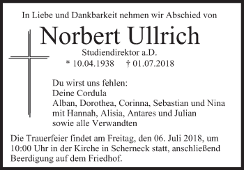 Anzeige von Norbert Ullrich von MGO