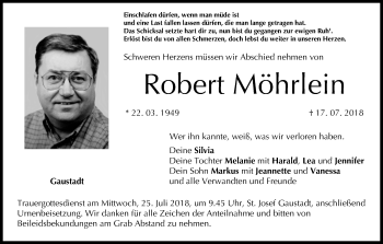 Anzeige von Robert Möhrlein von MGO