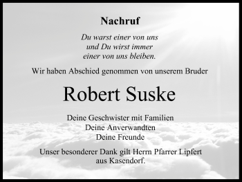 Anzeige von Robert Suske von MGO