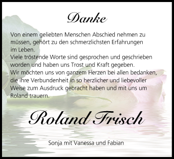 Anzeige von Roland Frisch von MGO