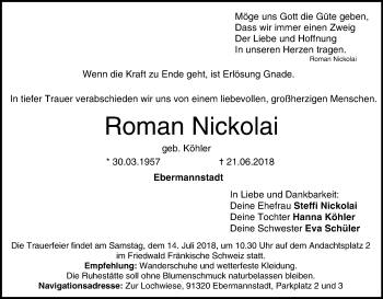 Anzeige von Roman Nickolai von MGO