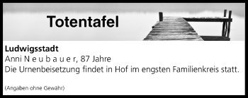 Anzeige von Totentafel vom 28.07.2018 von MGO