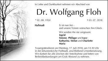 Anzeige von Wolfgang Floh von MGO