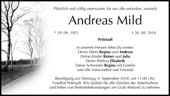 Anzeige von Andreas Mild von MGO