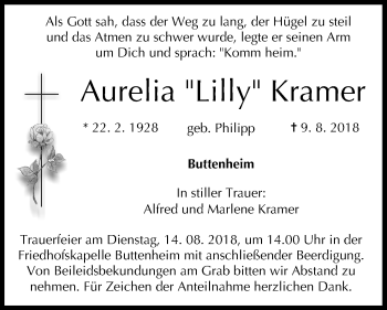 Anzeige von Aurelia Lilly Kramer von MGO