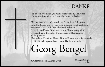 Anzeige von Georg Bengel von MGO