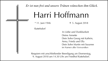 Anzeige von Harri Hoffmann von MGO