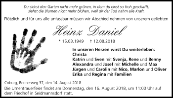 Anzeige von Heinz Daniel von MGO