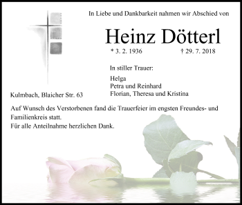 Anzeige von Heinz Dötterl von MGO