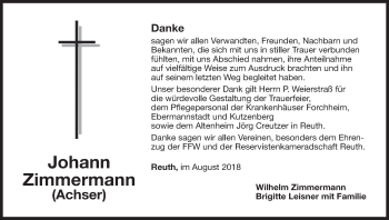 Anzeige von Johann Zimmermann von MGO