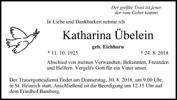 Anzeige von Katharina Übelein von MGO