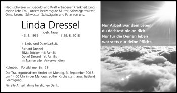 Anzeige von Linda Dressel von MGO