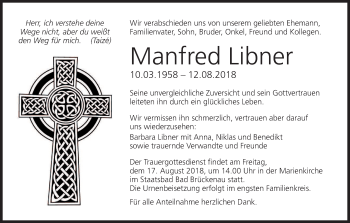 Anzeige von Manfred Libner von MGO
