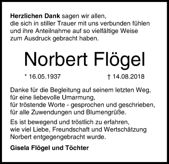Anzeige von Norbert Flögel von MGO