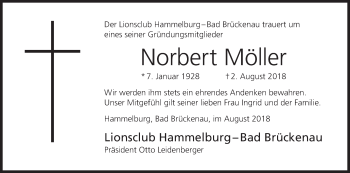 Anzeige von Norbert Möller von MGO