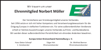 Anzeige von Norbert Möller von MGO