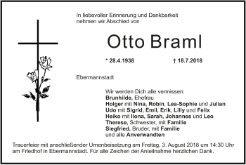 Anzeige von Otto Braml von MGO
