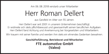 Anzeige von Roman Dellert von MGO