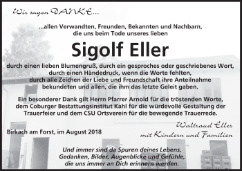 Anzeige von Sigolf Eller von MGO
