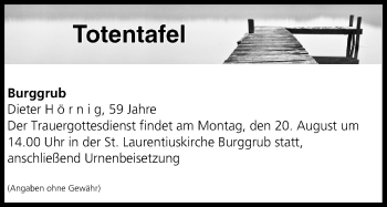 Anzeige von Totentafel vom 17.08.2018 von MGO
