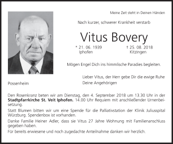 Anzeige von Vitus Bovery von MGO