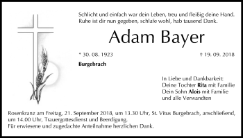Anzeige von Adam Bayer von MGO