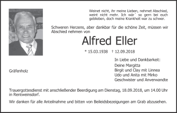 Anzeige von Alfred Eller von MGO
