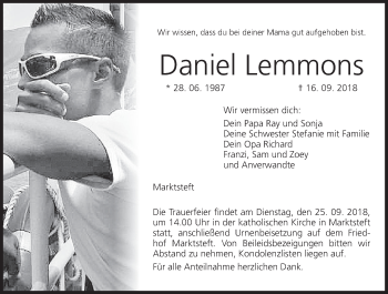 Anzeige von Daniel Lemmons von MGO