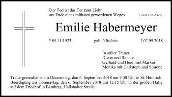 Anzeige von Emilie Habermeyer von MGO