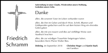 Anzeige von Friedrich Schramm von MGO