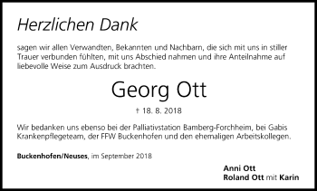 Anzeige von Georg Ott von MGO