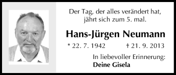 Anzeige von Hans-Jürgen Neumann von MGO
