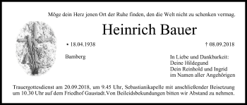 Anzeige von Heinrich Bauer von MGO