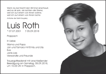 Anzeige von Luis Roth von MGO