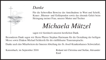 Anzeige von Michaela Mützel von MGO