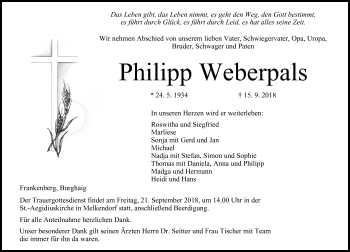 Anzeige von Philipp Weberpals von MGO