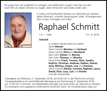 Anzeige von Raphael Schmitt von MGO