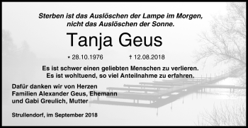 Anzeige von Tanja Geus von MGO