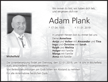 Anzeige von Adam Plank von MGO