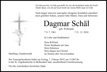 Anzeige von Dagmar Schäl von MGO