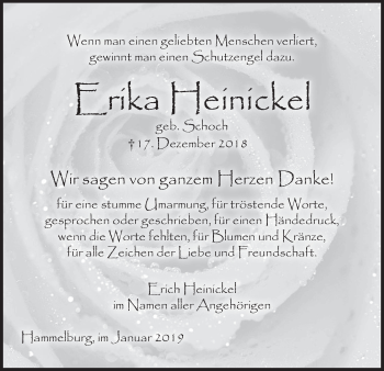 Anzeige von Erika Heinickel von MGO