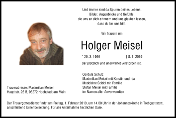 Anzeige von Holger Meisel von MGO