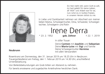 Anzeige von Irena Derra von MGO
