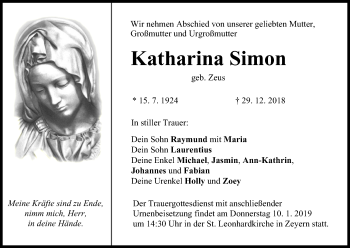Anzeige von Katharina Simon von MGO