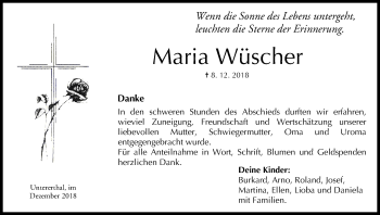 Anzeige von Maria Wäscher von MGO