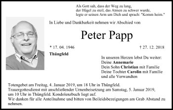Anzeige von Peter Papp von MGO
