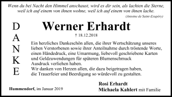 Anzeige von Werner Erhardt von MGO