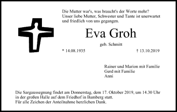 Anzeige von Eva Groh von MGO