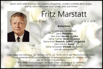 Anzeige von Fritz Marstatt von MGO