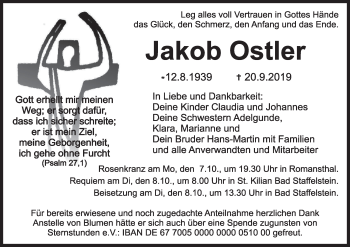 Anzeige von Jakob Ostler von MGO